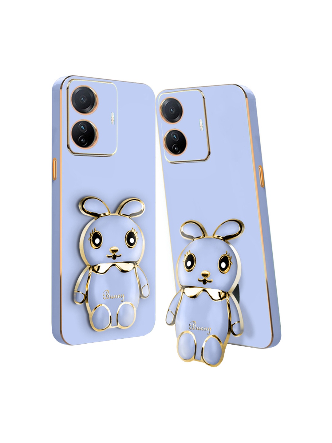 

Karwan 3D Mini Bunny with Folding Stand Realme C55 Back Case, Blue