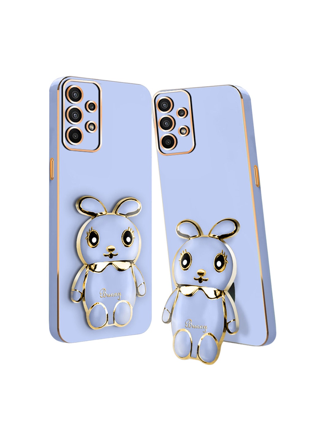 

Karwan 3D Mini Bunny with Folding Stand Samsung A13 4G Back Case, Blue