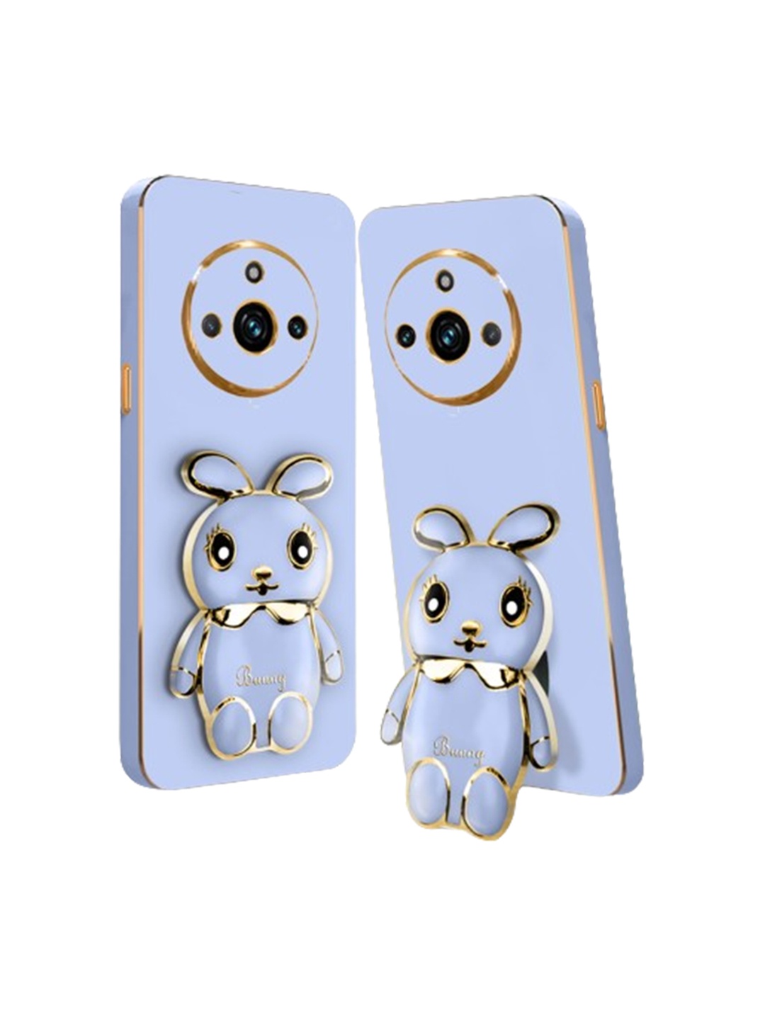 

Karwan Realme 11 Pro Plus 3D Mini Bunny With Folding Stand Mobile Back Case, Blue