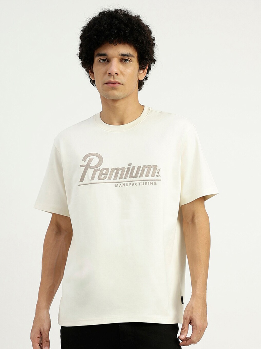 

United Colors of Benetton Typography Printed Pure Cotton T-shirt, White