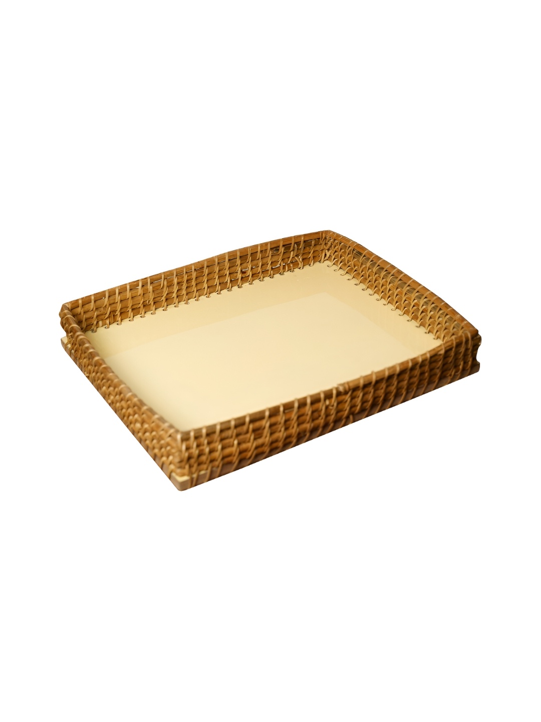 

Perenne Design Brown & Beige Wooden Tray