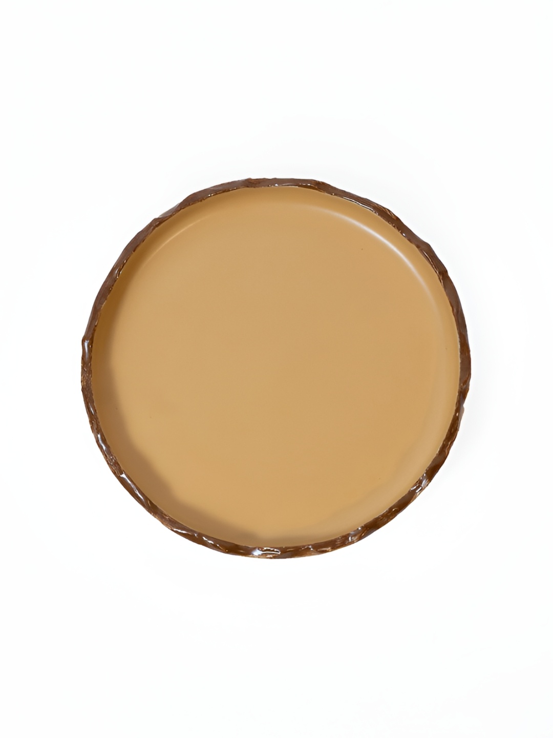 

Perenne Design Mustard & Brown Stoneware Matte Finish Plate