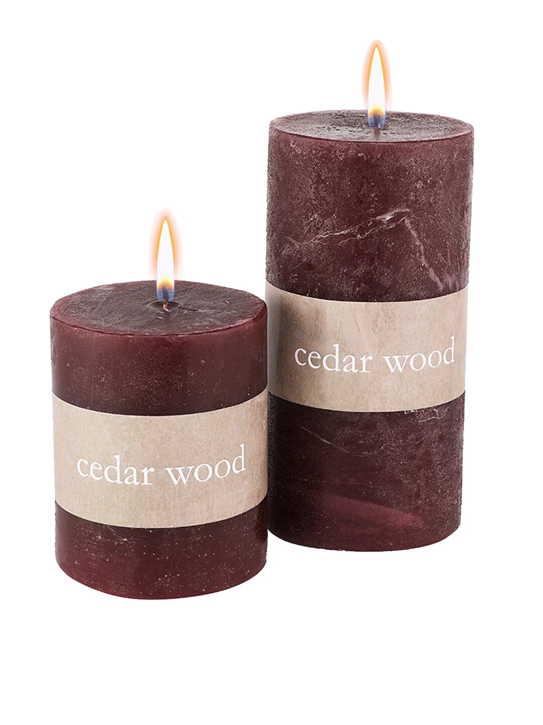 

Perenne Design Purple Cedarwood Scented Pillar Candle