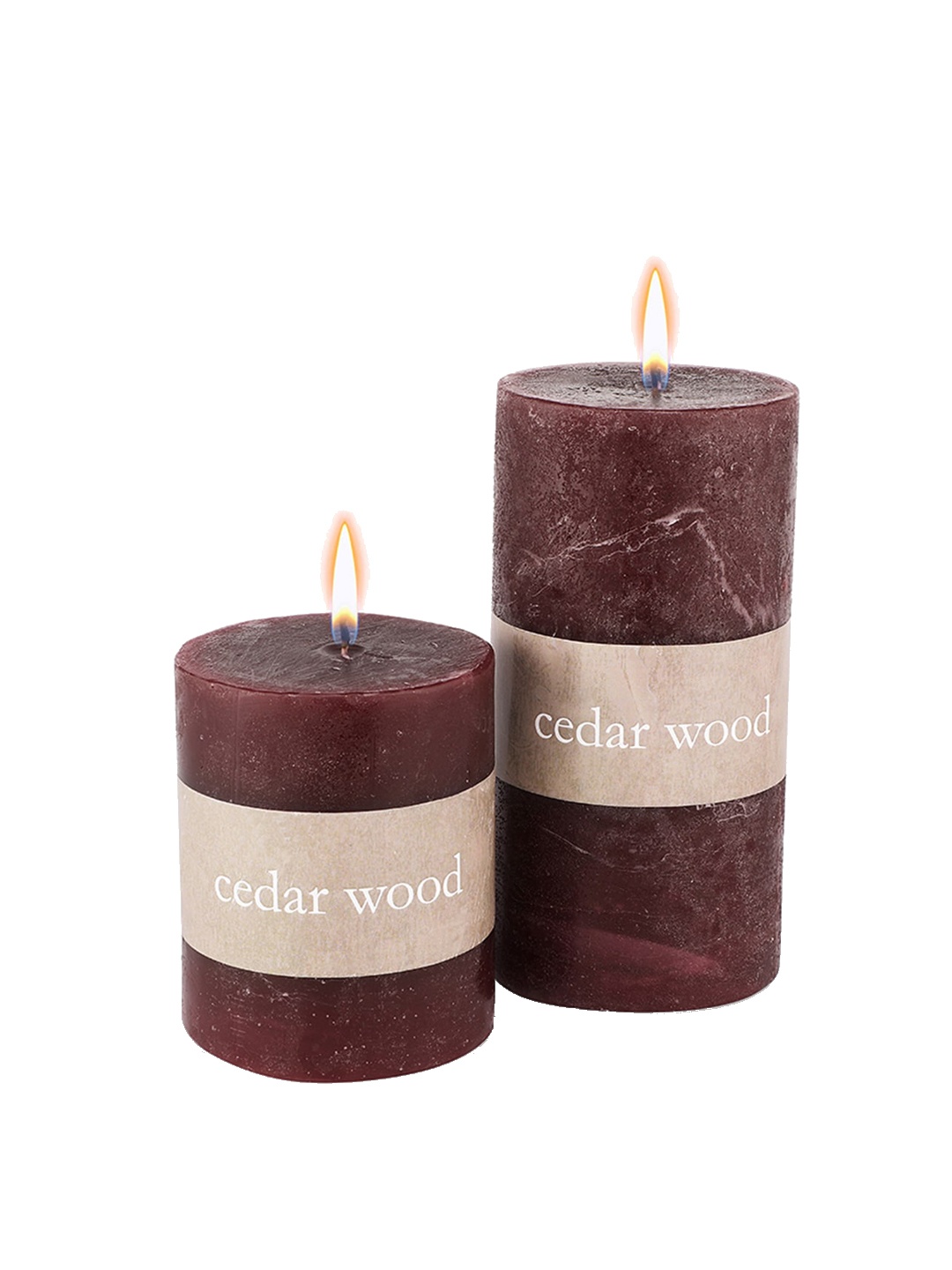 

Perenne Design Purple Cedarwood Aroma Pillar Candle