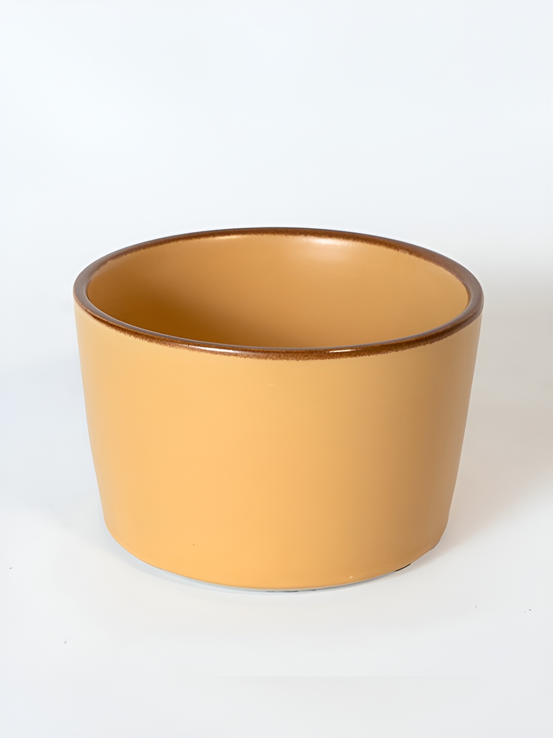 

Perenne Design Mustard & Brown Stoneware Matte Bowl