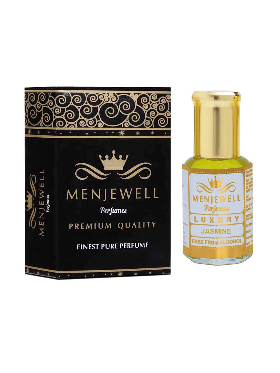 

Menjewell Luxury Jasmine Long Lasting Perfume - 12ml, Yellow