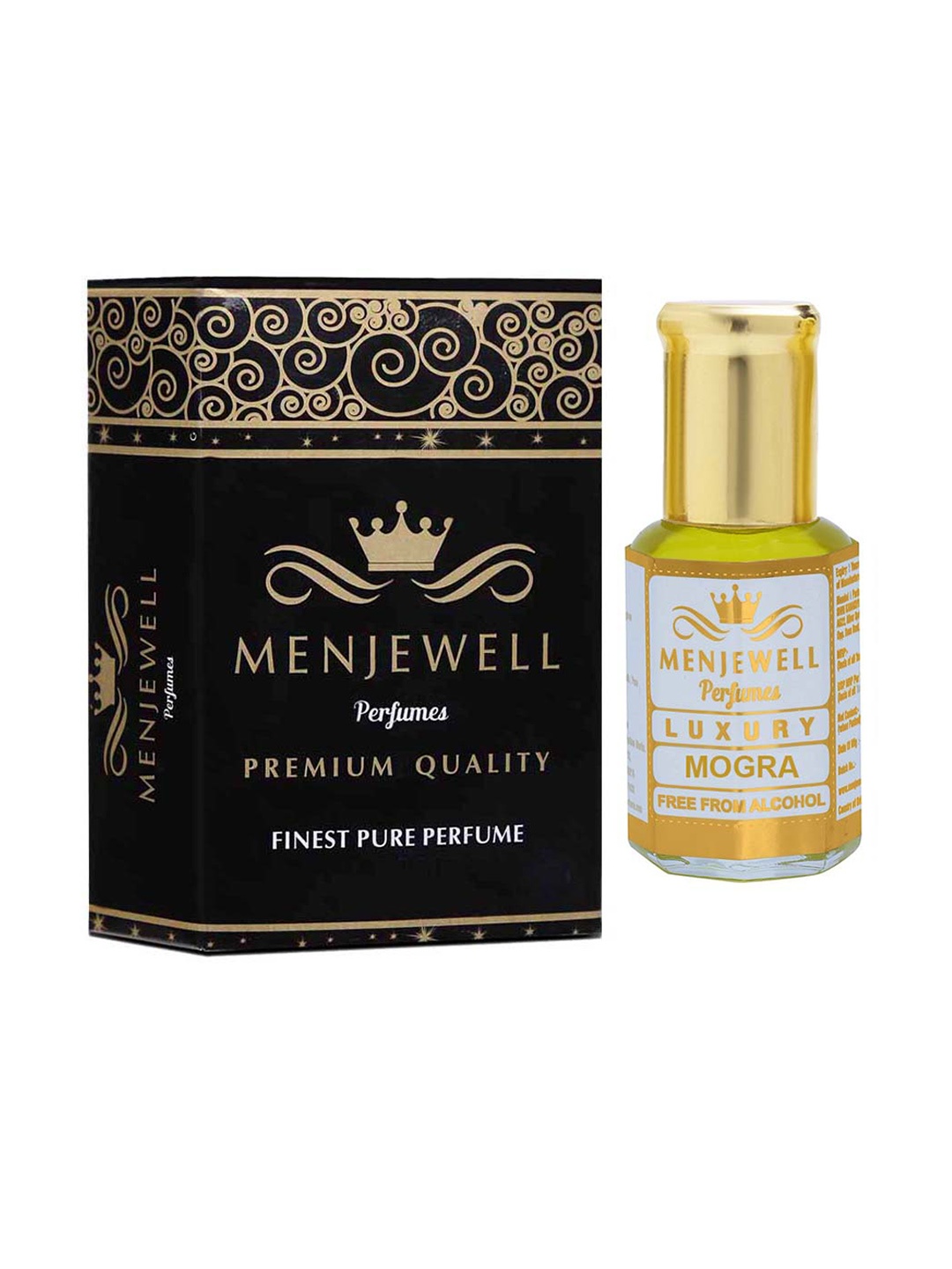 

Menjewell Luxury Mogra Long Lasting Perfume - 12ml, Yellow