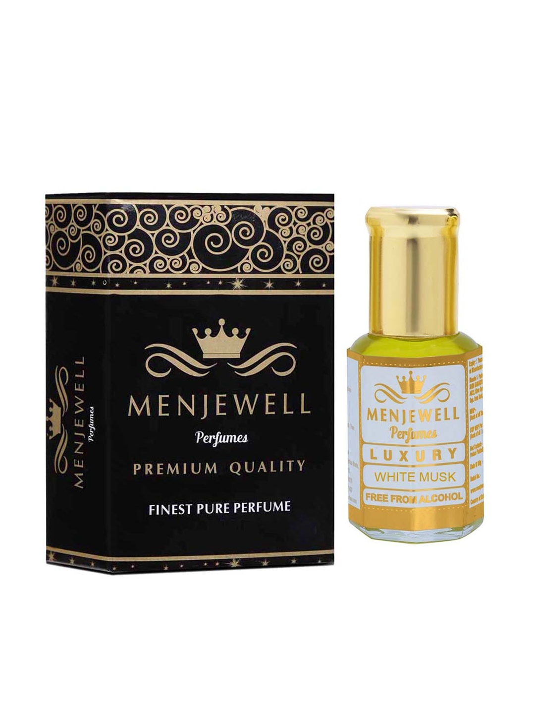 

Menjewell Luxury White Musk Long Lasting Perfume - 12ml, Yellow