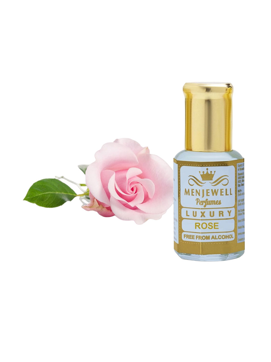 

Menjewell Luxury Rose Long Lasting Perfume - 12ml, White