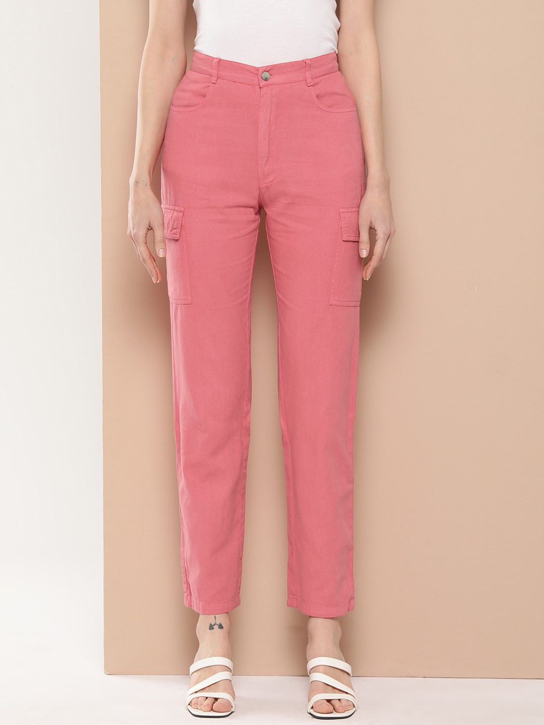 

Chemistry Straight Fit High-Rise Jeans, Pink