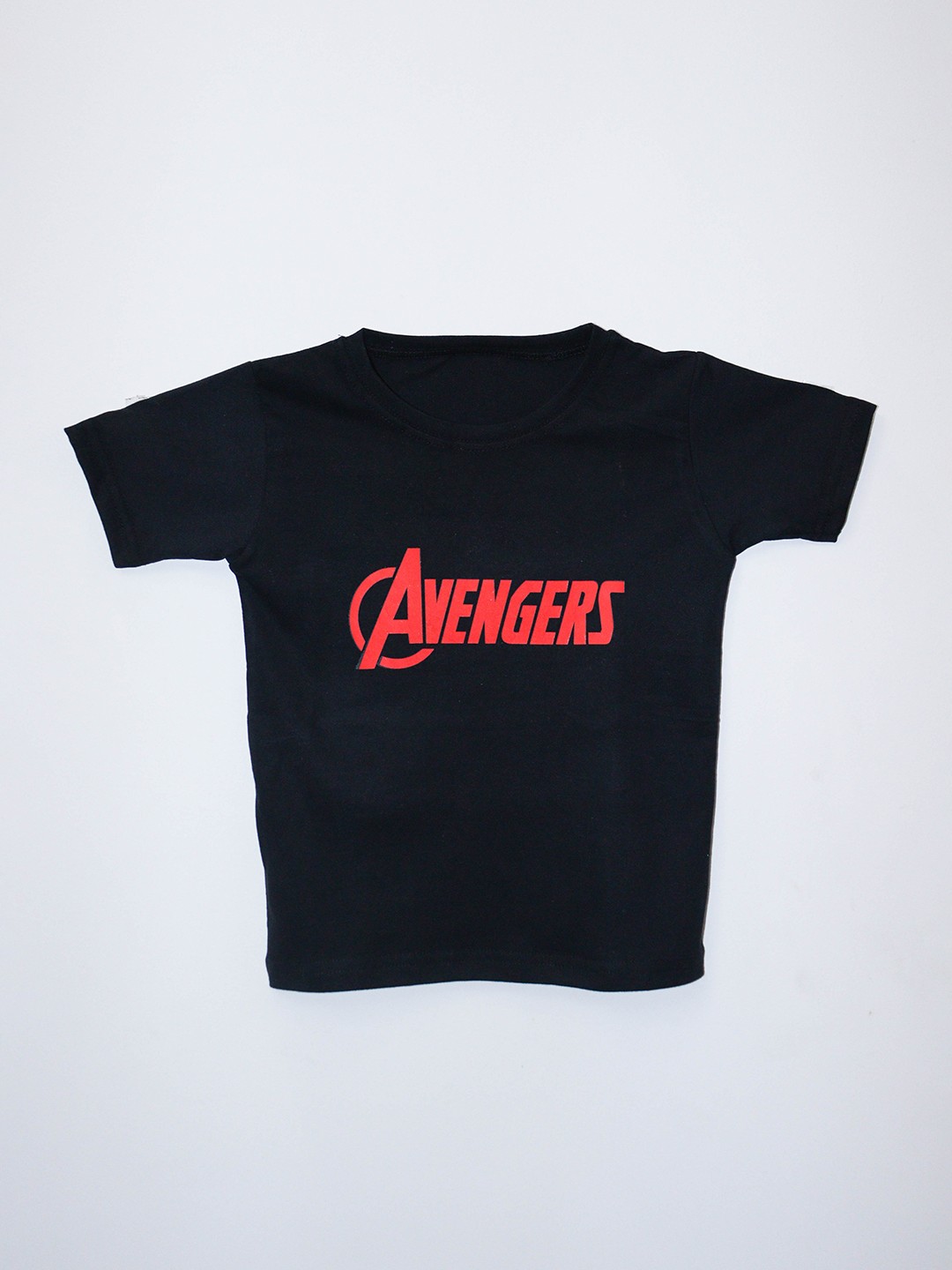 

BAESD Boys Avengers Typography Printed Cotton T-shirt, Black