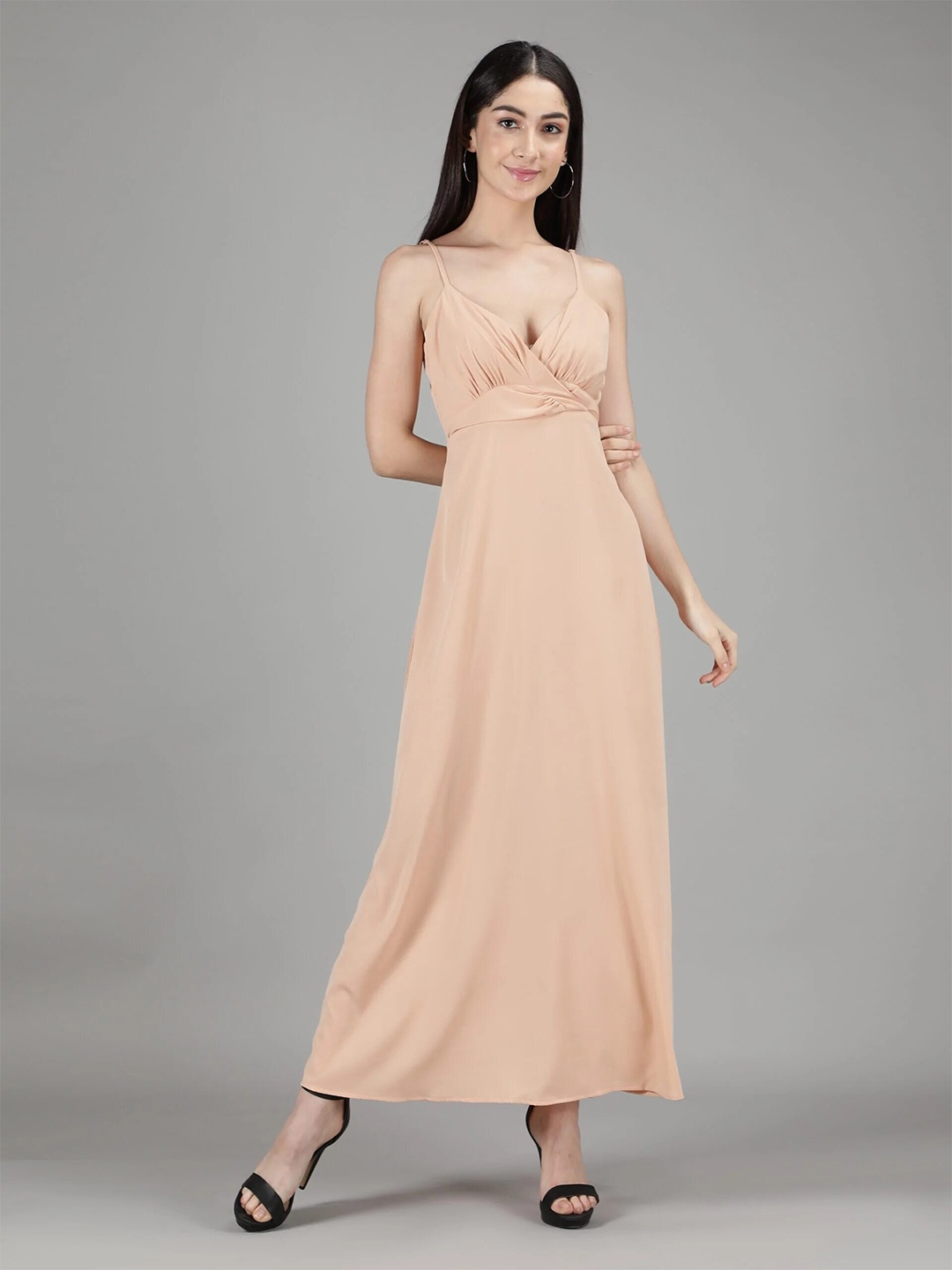 

BELAVINE Sleeveless Maxi Dress, Beige
