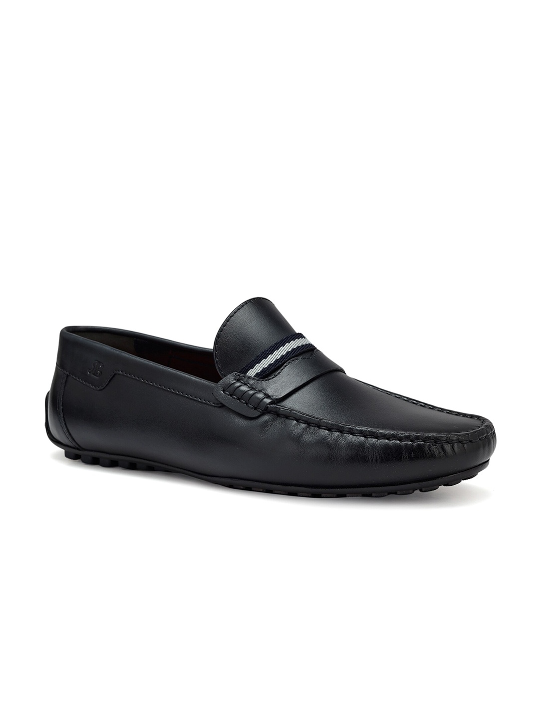 

ROSSO BRUNELLO Men Leather Formal Loafers, Navy blue