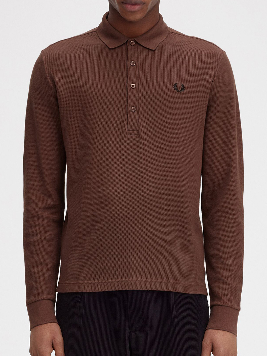 

Fred Perry Men Polo Collar T-shirt, Brown