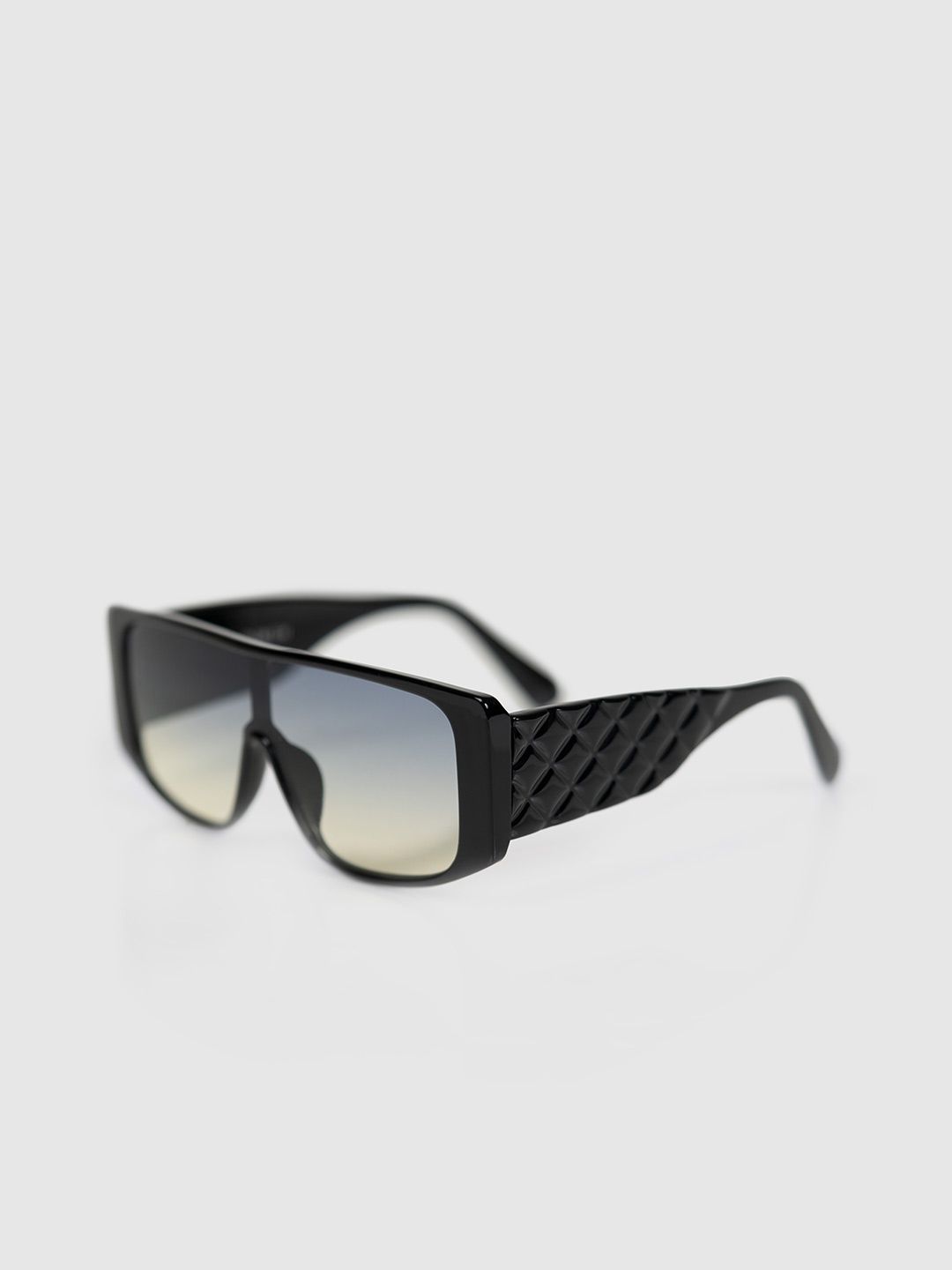 

DIMEH Unisex Wayfarer Sunglasses with UV Protected Lens SG-019, Black