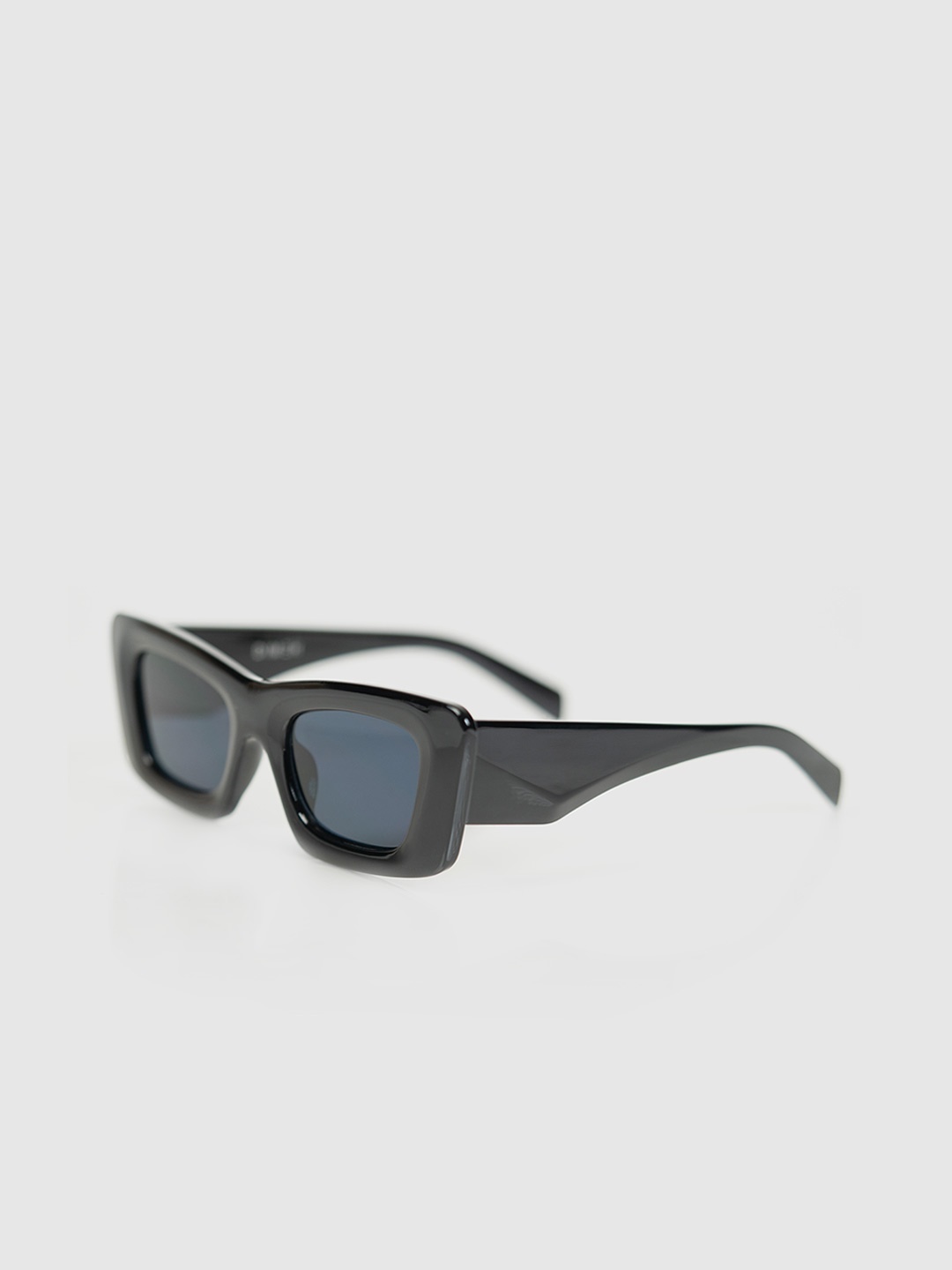 

DIMEH Unisex Rectangle Sunglasses With Polarised UV Protected Lens, Black