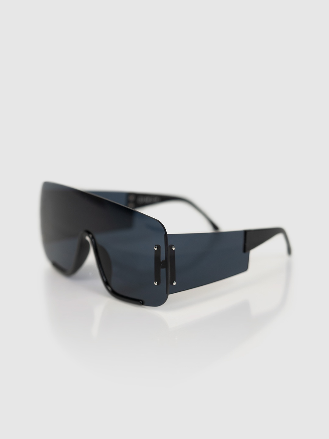 

DIMEH Unisex Oversized Sunglass With UV Protected Lens SG-010, Black