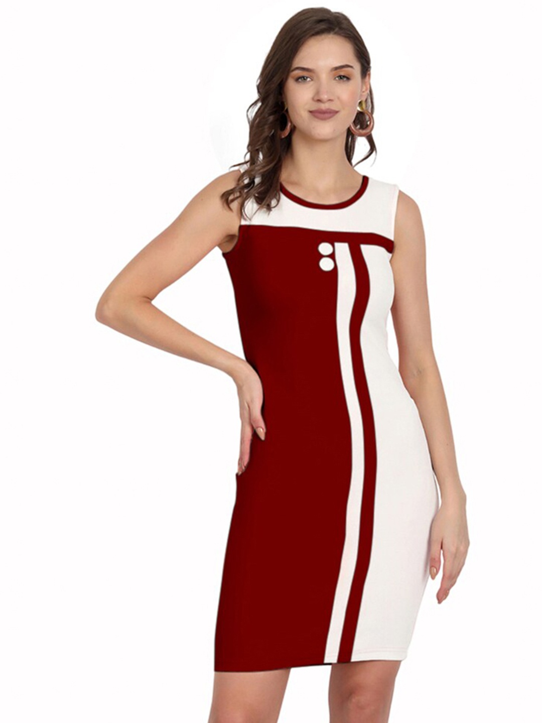 

BAESD Bodycon Dress, Maroon
