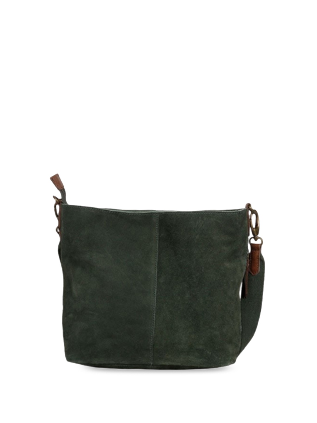 

Favore Textured Leather Structured Sling Bag, Green