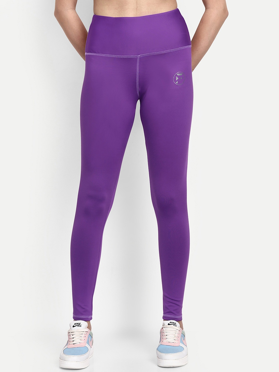 

Fenoix Women Dry-Fit Ankle Length Tights, Purple