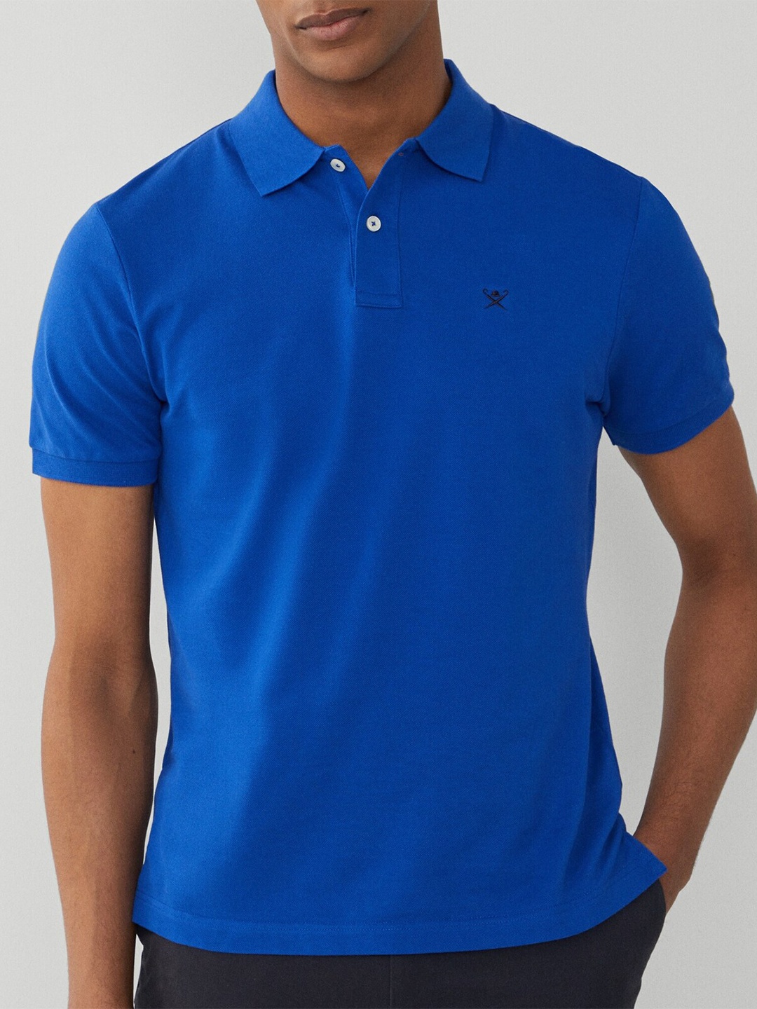 

HACKETT LONDON Polo Collar Short sleeves Cotton T-shirt, Blue