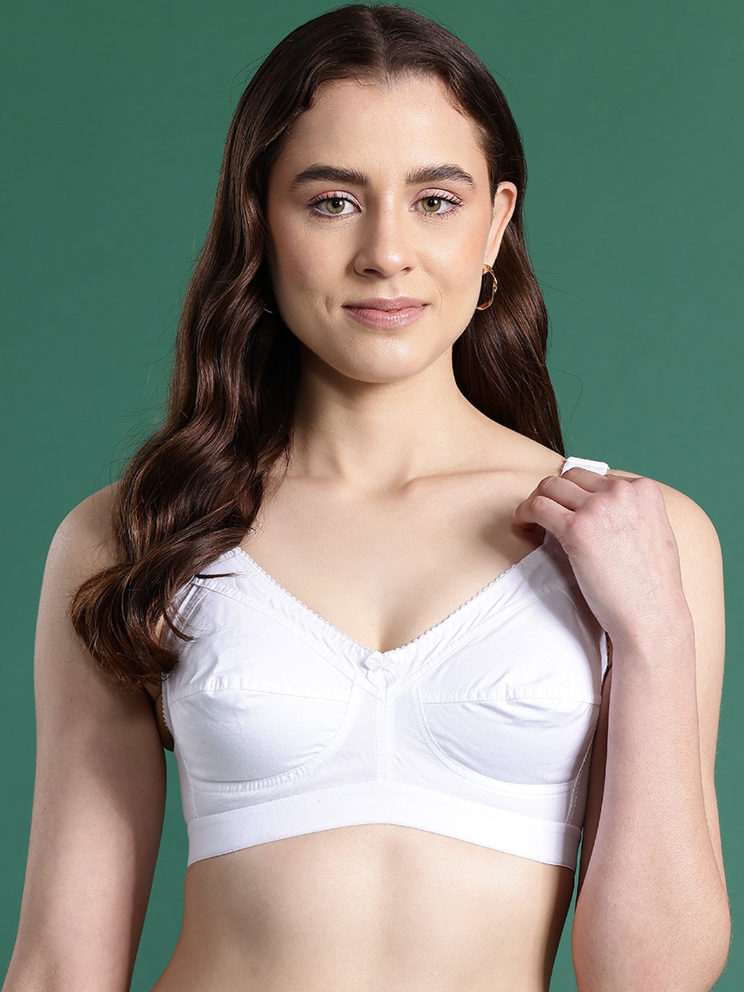 

DressBerry Non Padded Full Coverage Pure Cotton Bra DB-PREET-01, White