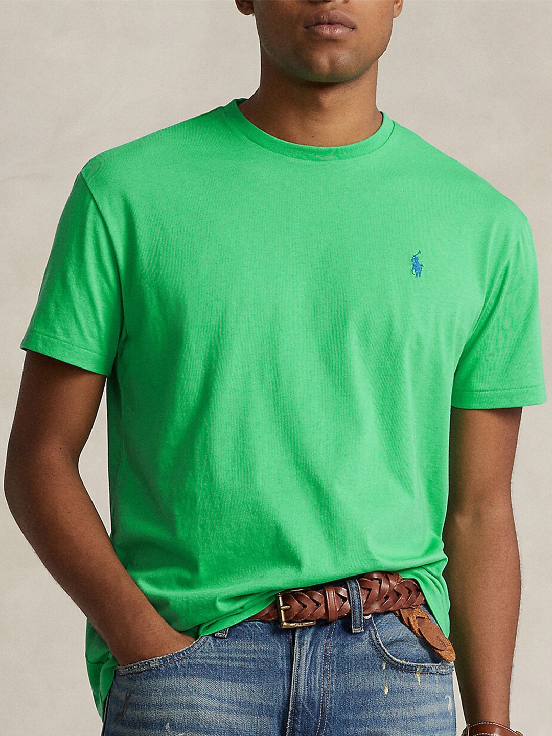 

Polo Ralph Lauren Slim-Fit Short Sleeves Cotton T-shirt, Green