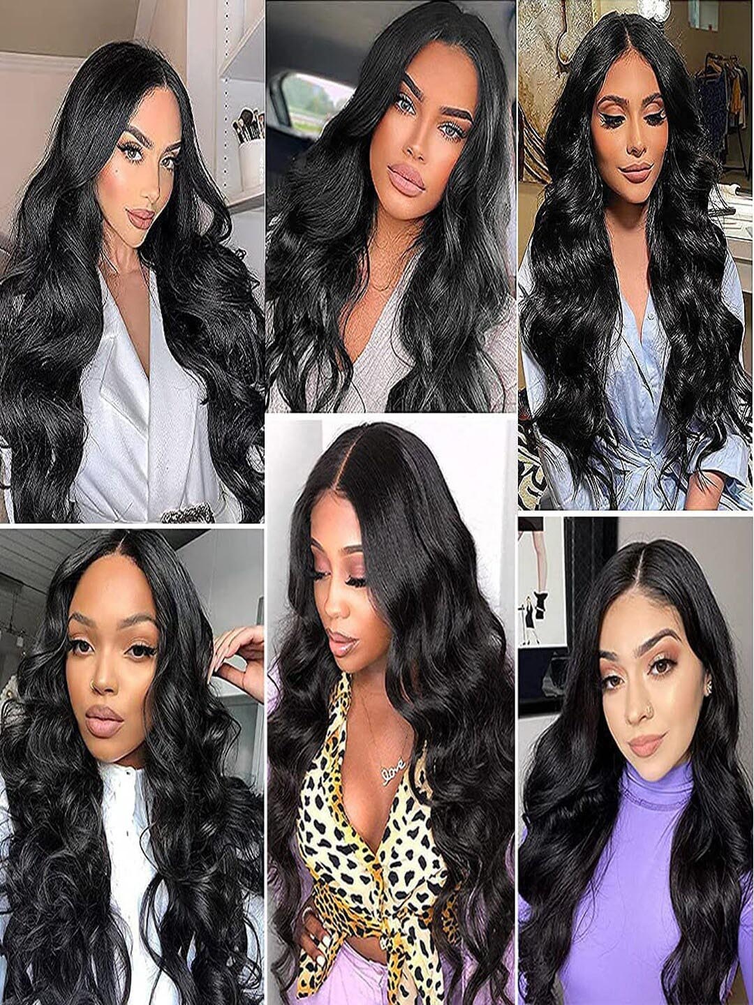 

Krelin Wavy Synthetic Full Head Hair Extension - Black 37