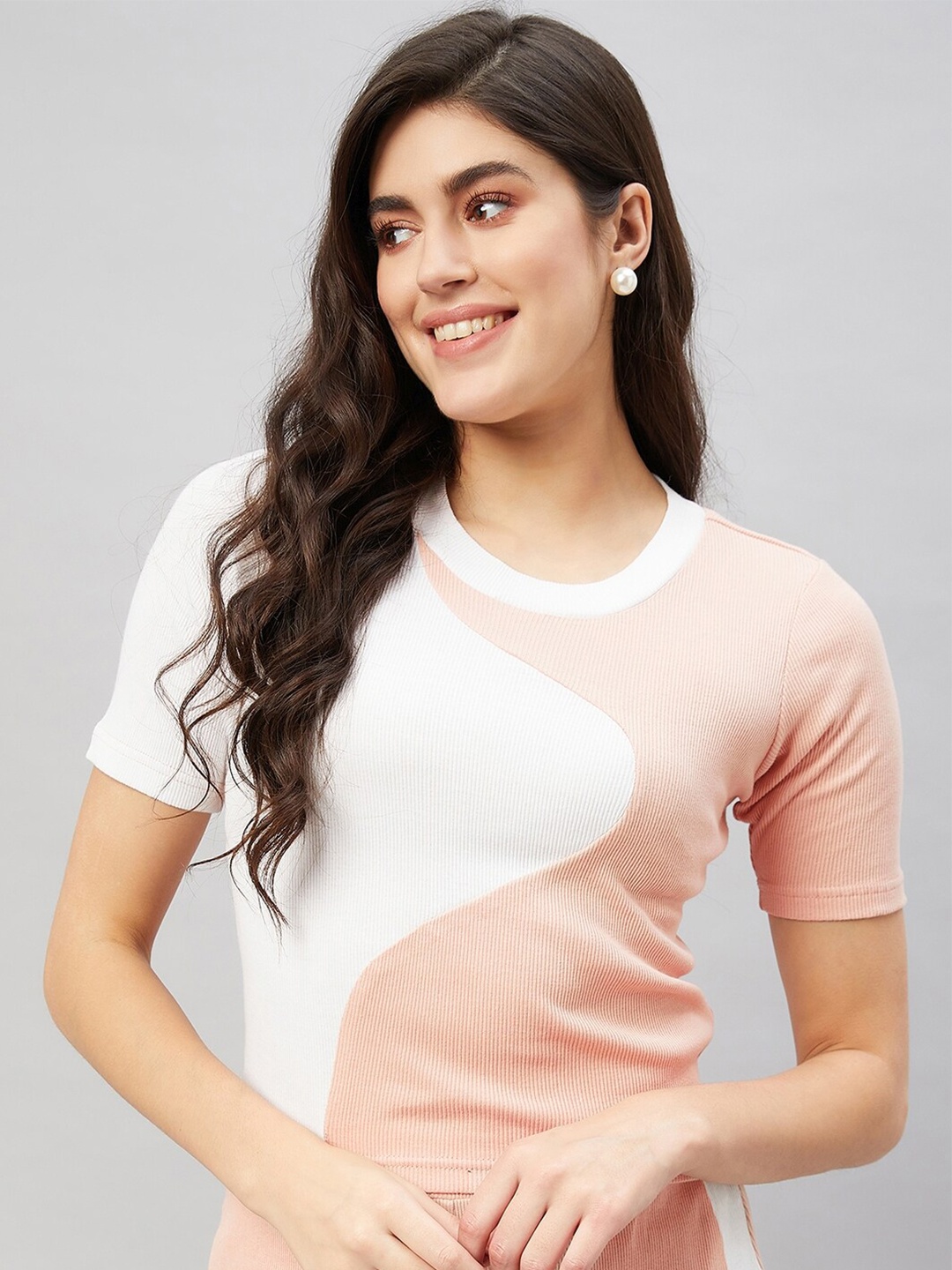 

Orchid Blues Round Neck Top, Pink
