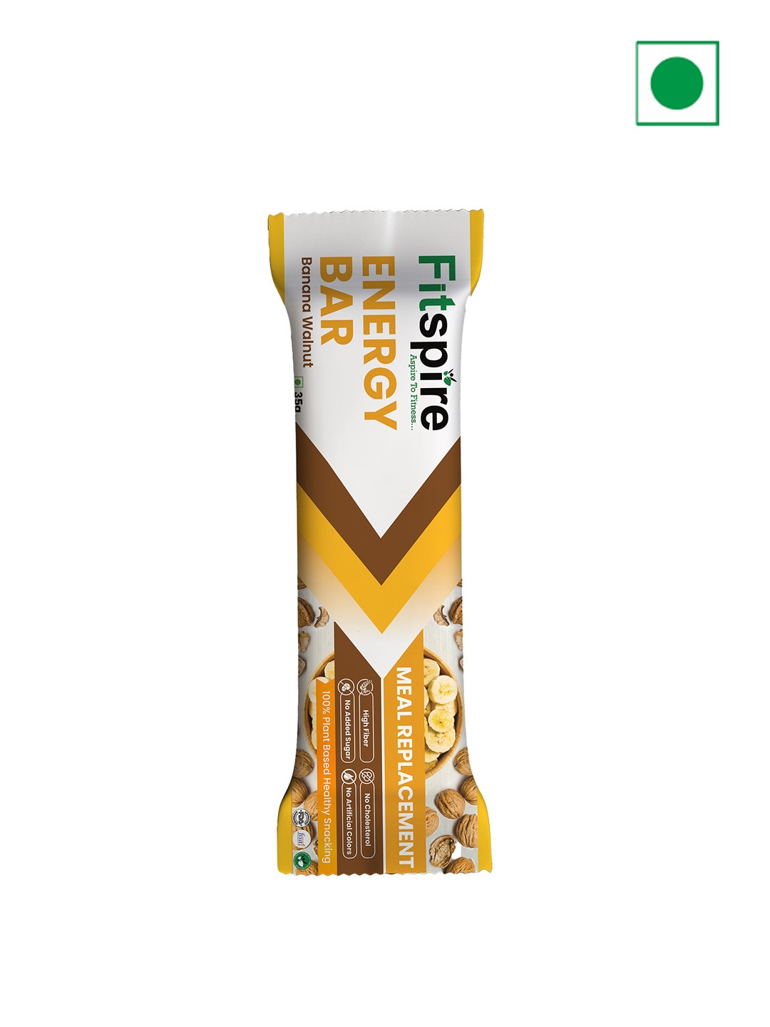 

FITSPIRE Banana Energy Bar -35gm, Yellow