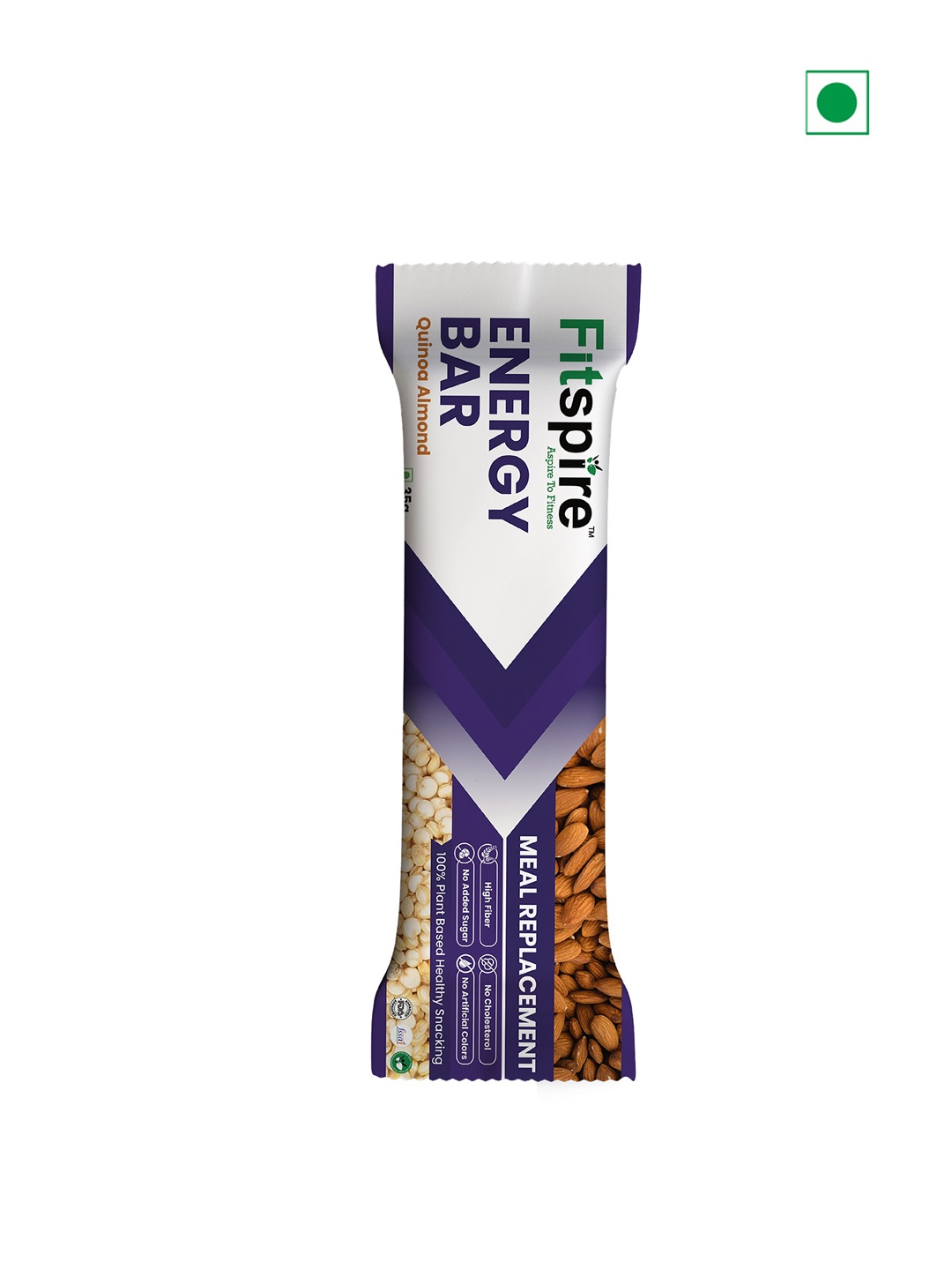 

FITSPIRE Quinoa Energy Bar -35gm, Purple