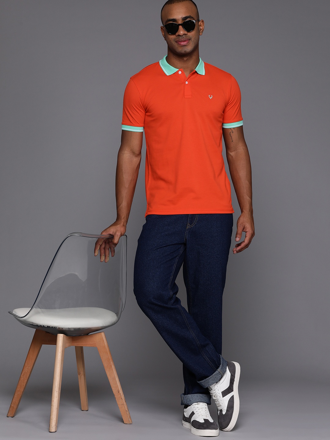 

Allen Solly Polo Collar Regular Fit T-shirt, Orange