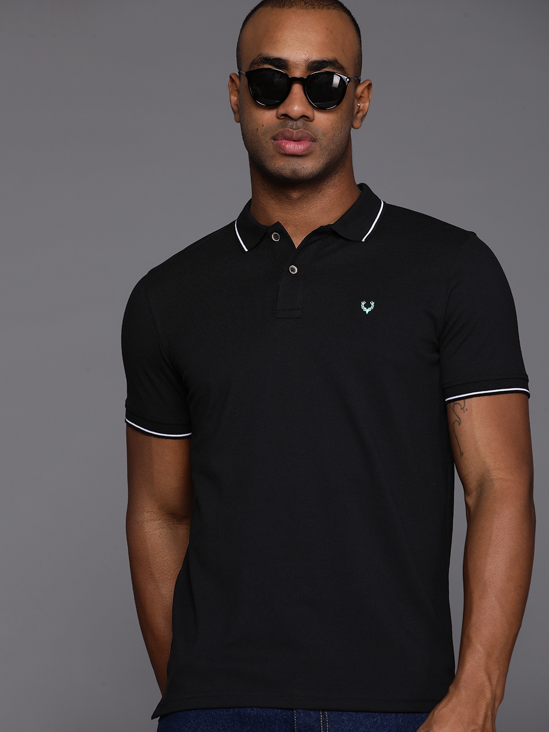 

Allen Solly Polo Collar Regular Fit T-shirt, Black