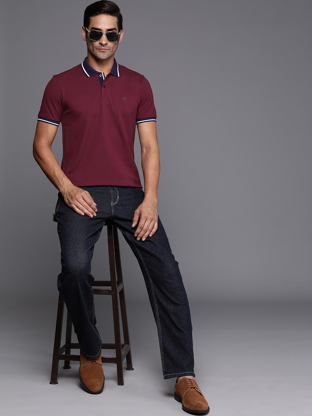 

Allen Solly Polo Collar T-shirt, Maroon