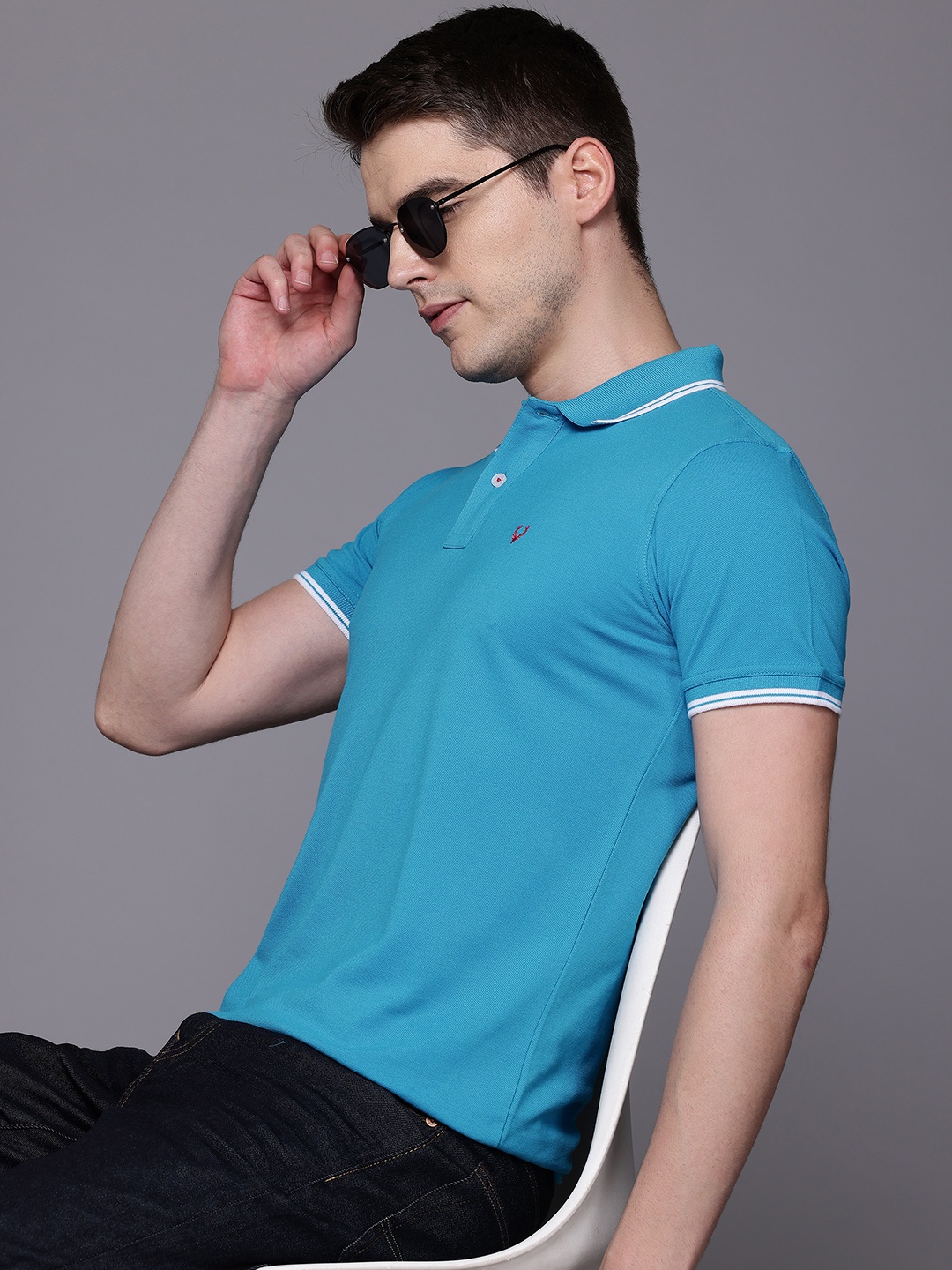 

Allen Solly Polo Collar T-shirt, Blue