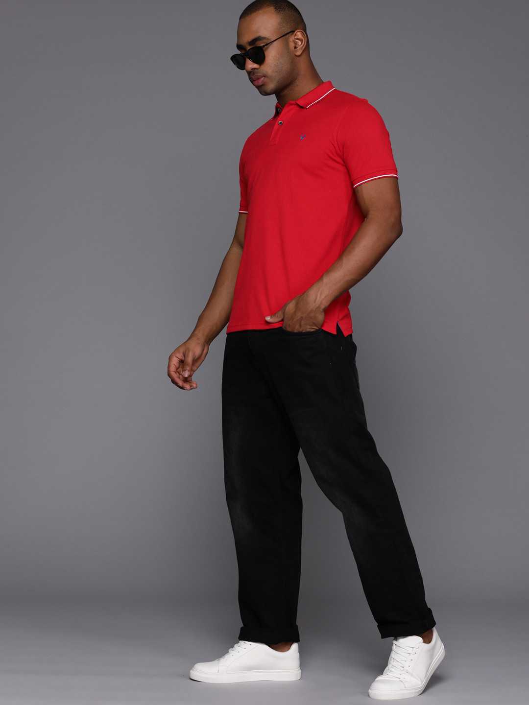 

Allen Solly Polo Collar T-shirt, Red