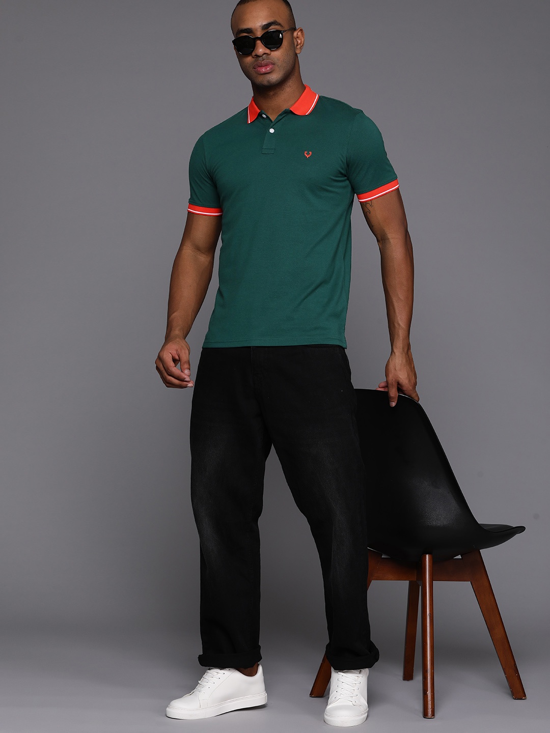 

Allen Solly Polo Collar T-shirt, Green