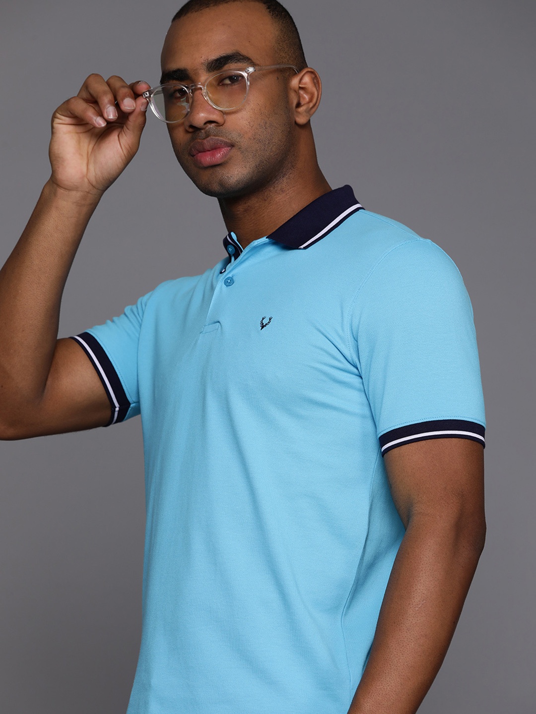 Allen Solly Polo Collar T-shirt, Blue