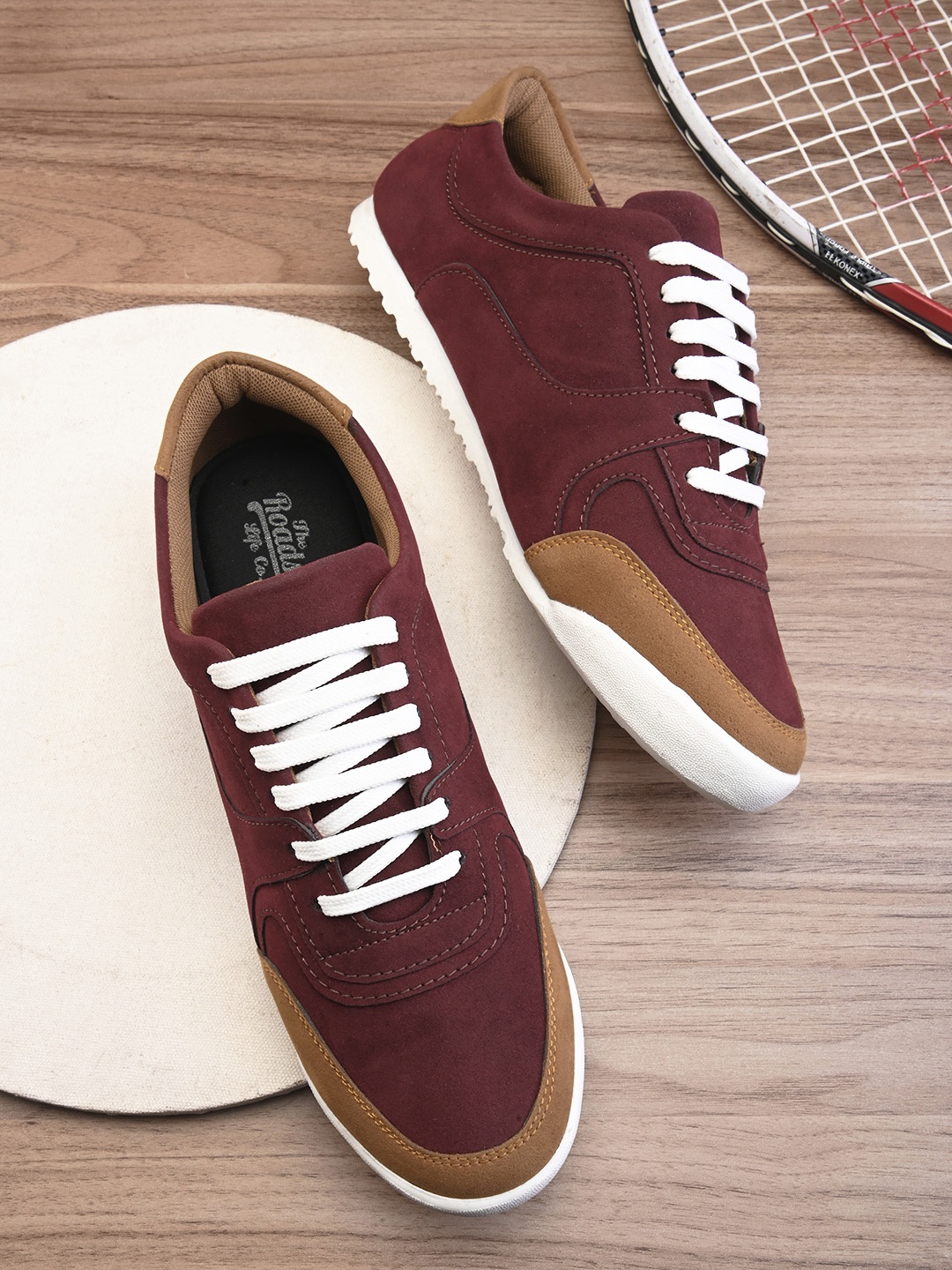 

The Roadster Lifestyle Co. Men Tokyo Pulse Sneakers, Maroon