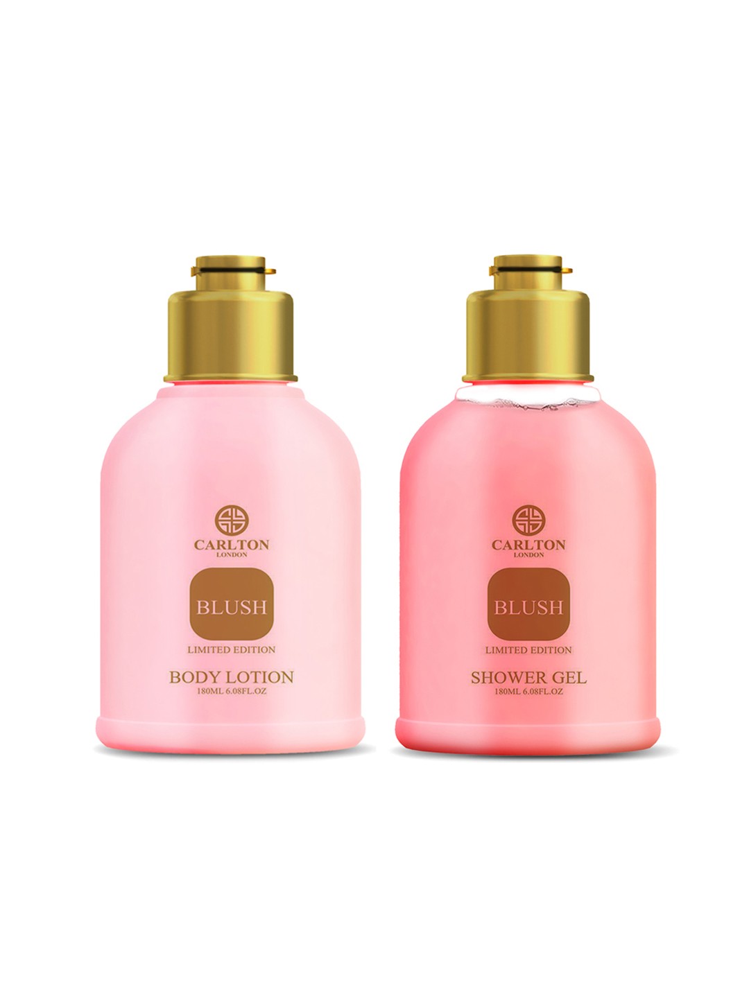 

Carlton London Set of Blush Shower Gel + Body Lotion - 180 ml Each, Pink