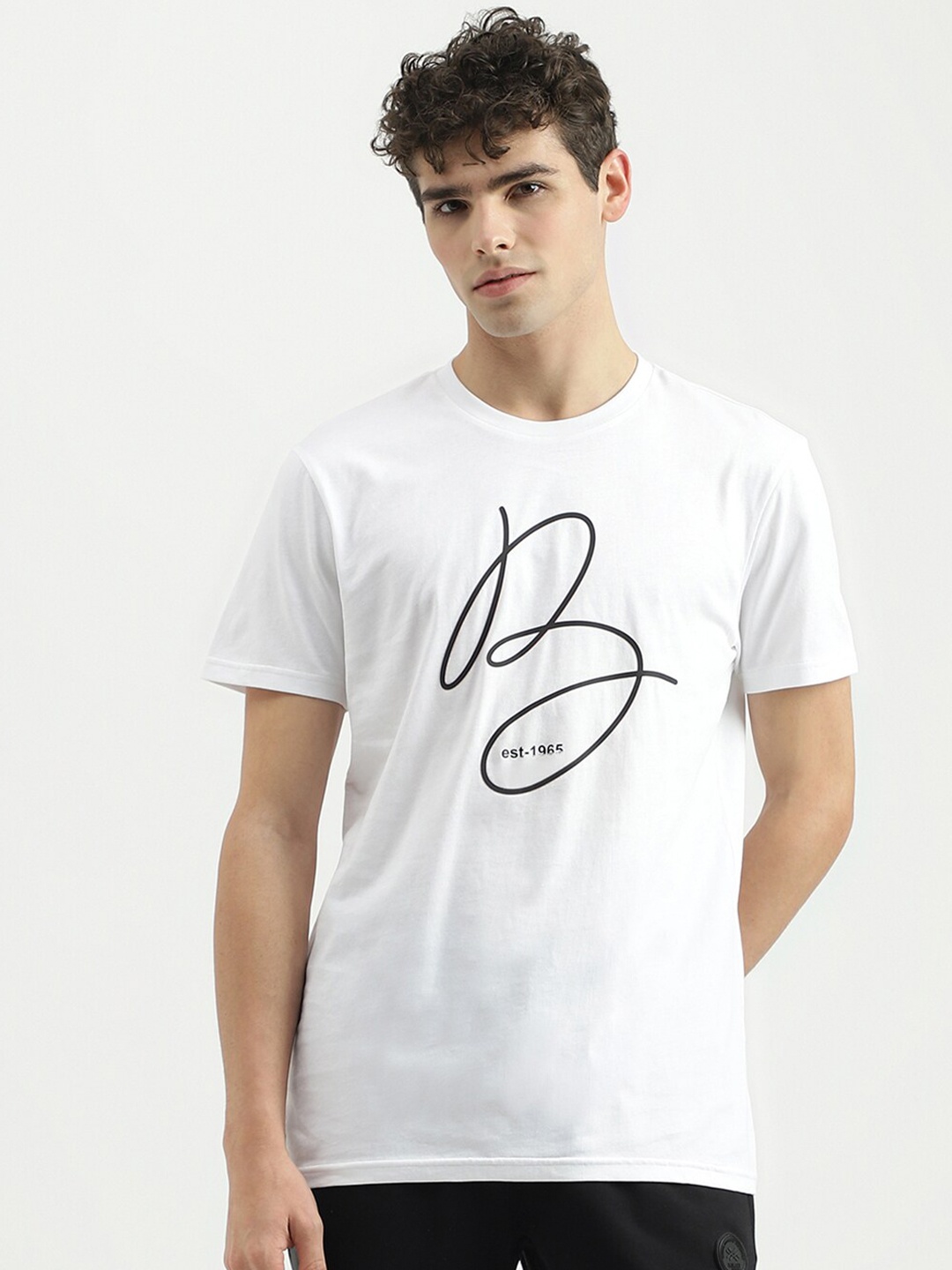 

United Colors of Benetton Typography Printed Pure Cotton T-shirt, White