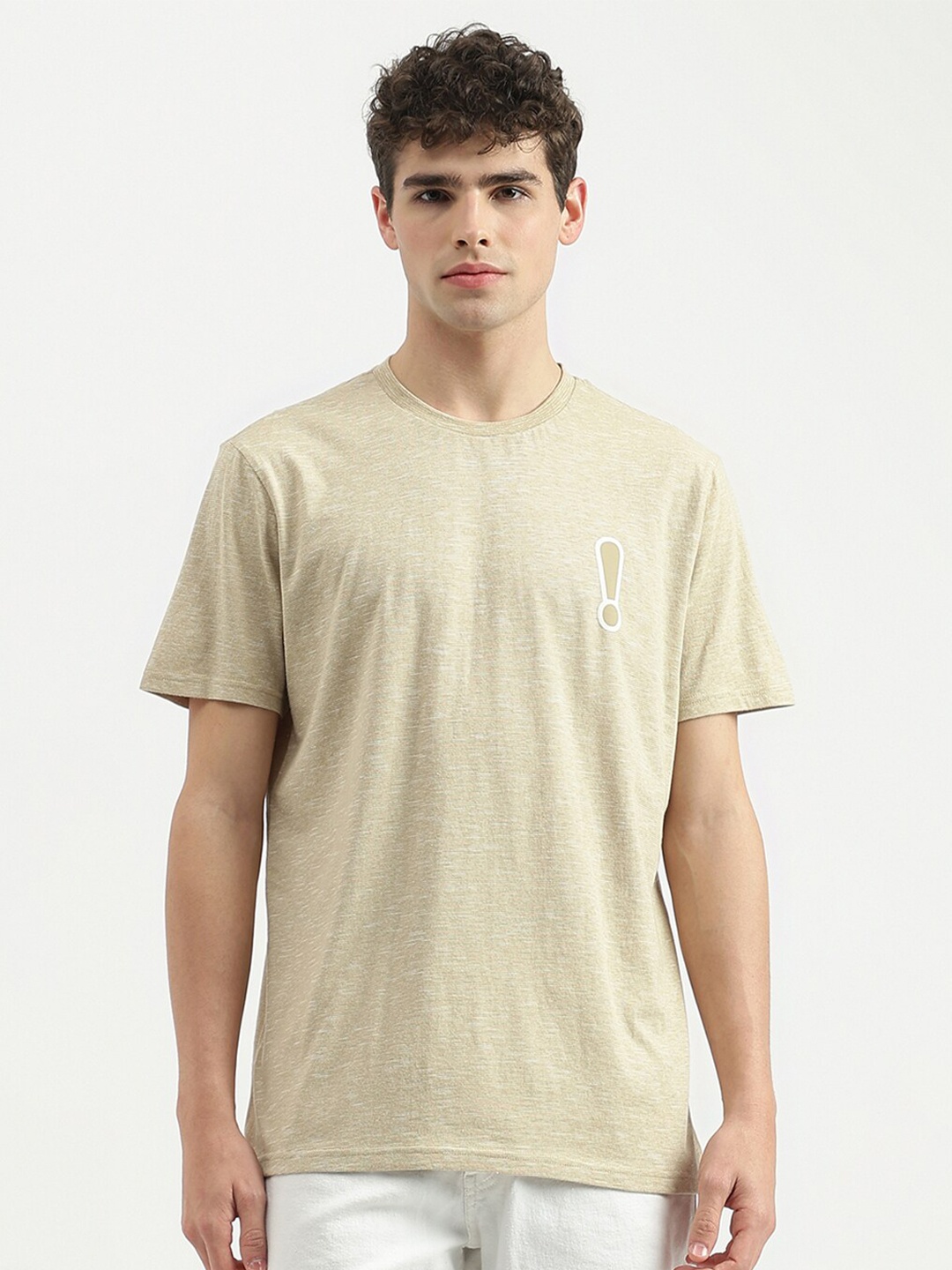 

United Colors of Benetton Relaxed Fit Cotton T-shirt, Yellow