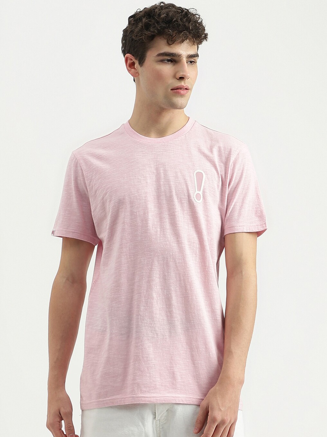

United Colors of Benetton Pure Cotton Relaxed Fit T-shirt, Pink
