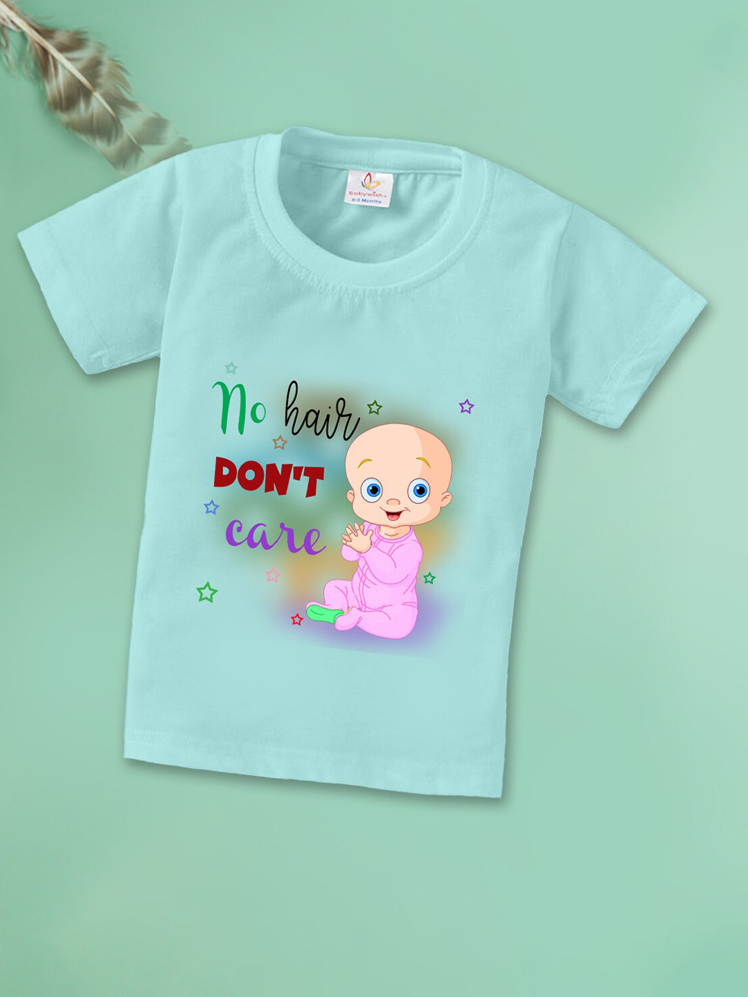 

Babywish Kids Graphic Printed Cotton T-Shirt, Sea green