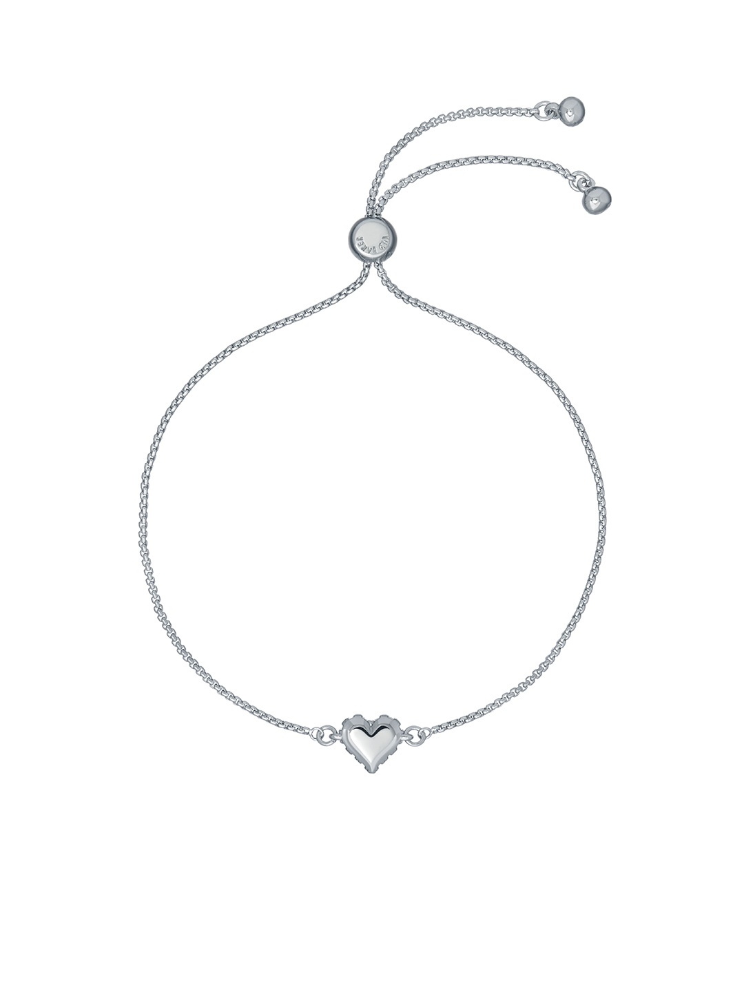 

Ted Baker Women Brass Crystals Silver-Plated Charm Bracelet