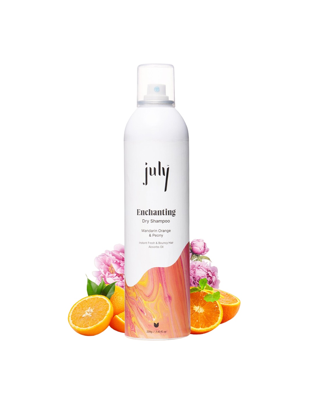 

July Enchanting Dry Shampoo For Instant Fresh & Bouncy Hair - 220g, White