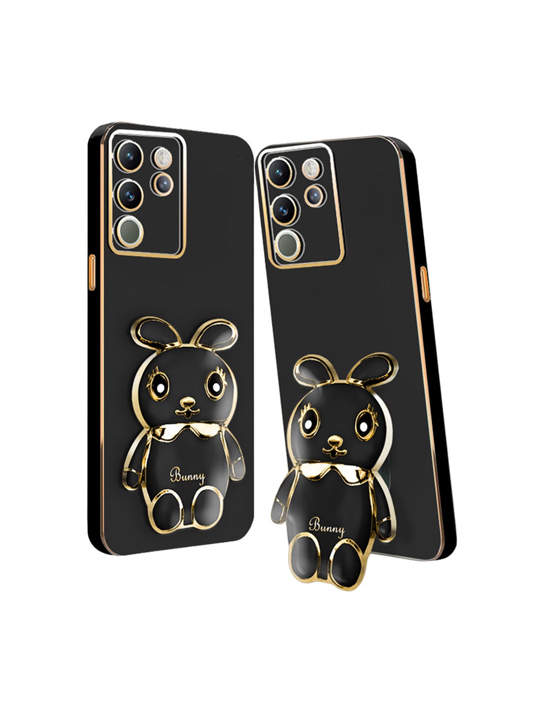 

Karwan 3D Mini Bunny Vivo V29 Lightweight Back Case, Black