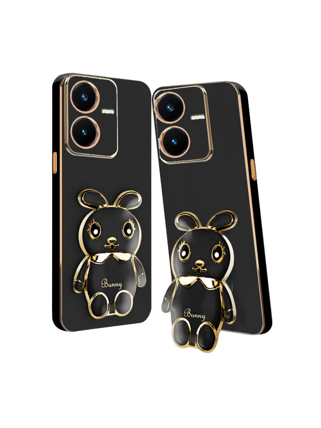

Karwan Vivo Y22S Mobile Back Case, Black