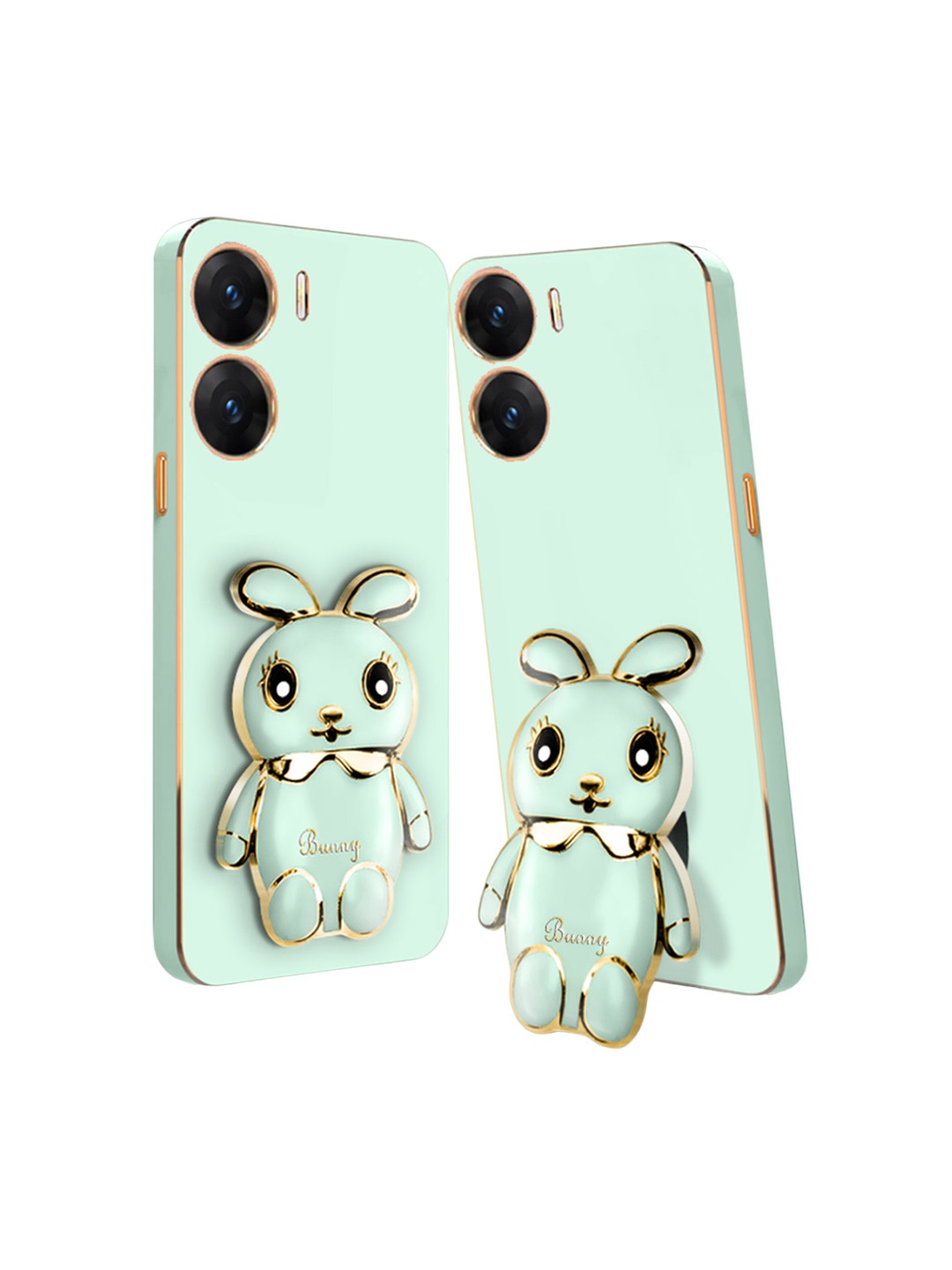 

Karwan Bunny with Folding Stand Back Case Mobile Accessories, Green
