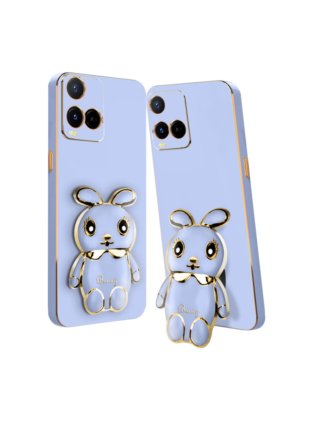 

Karwan Printed Vivo Y21 Back Case Mobile Accessories, Blue